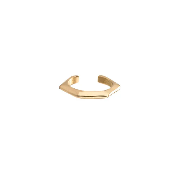 Hexagon Ear Cuff