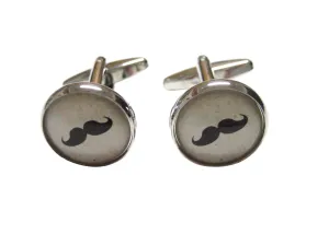 Hipster Mustouche Image Cufflinks
