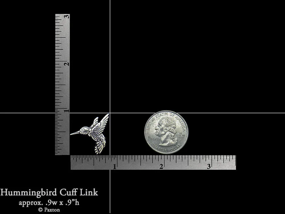 Hummingbird Cuff Links Sterling Silver