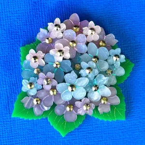 Hydrangea - Brooch - Set of 2