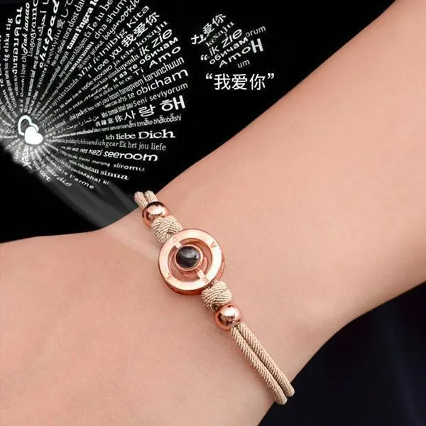 I Love You Projection Unisex Bracelet