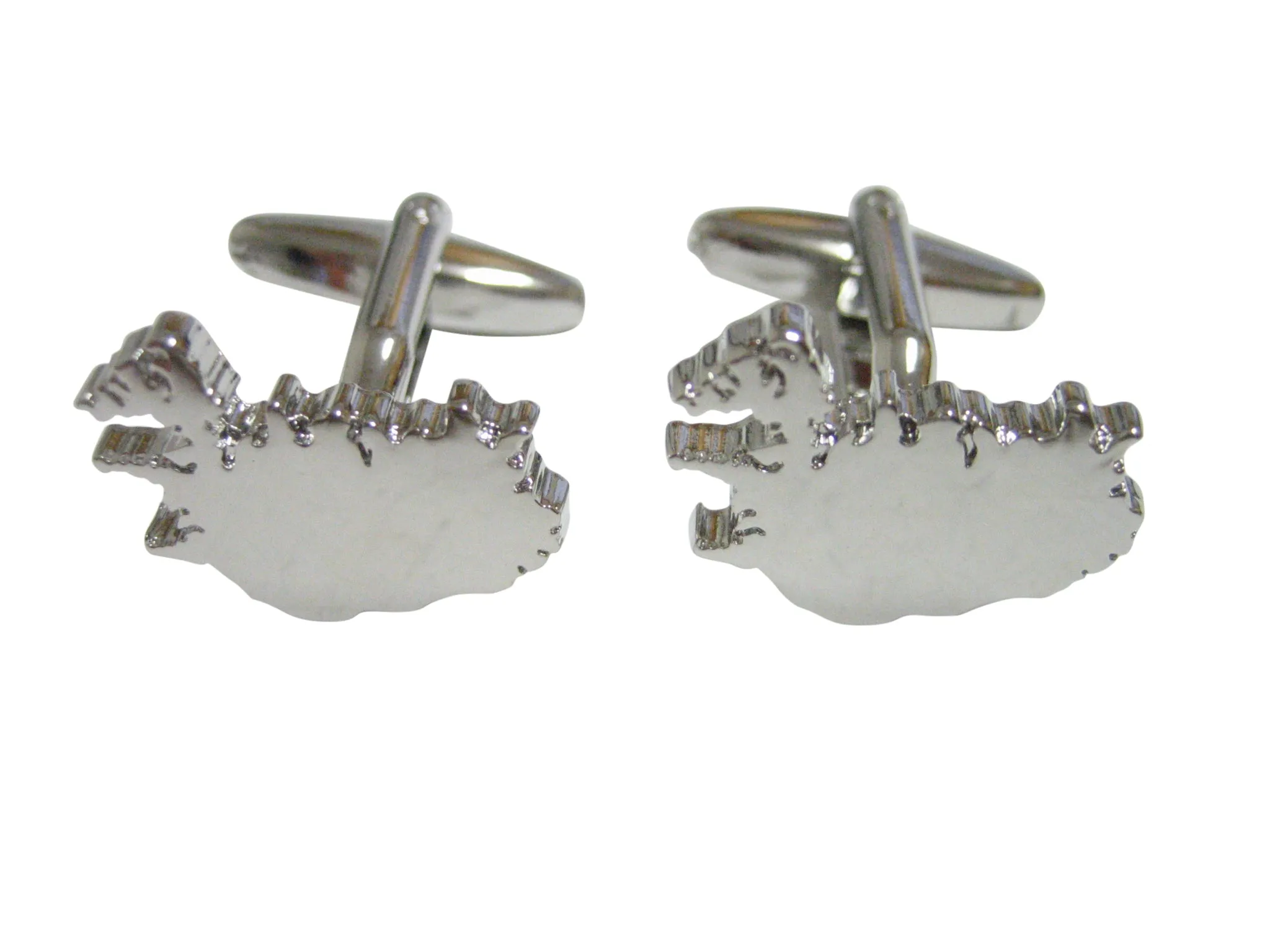 Iceland Map Shape Cufflinks