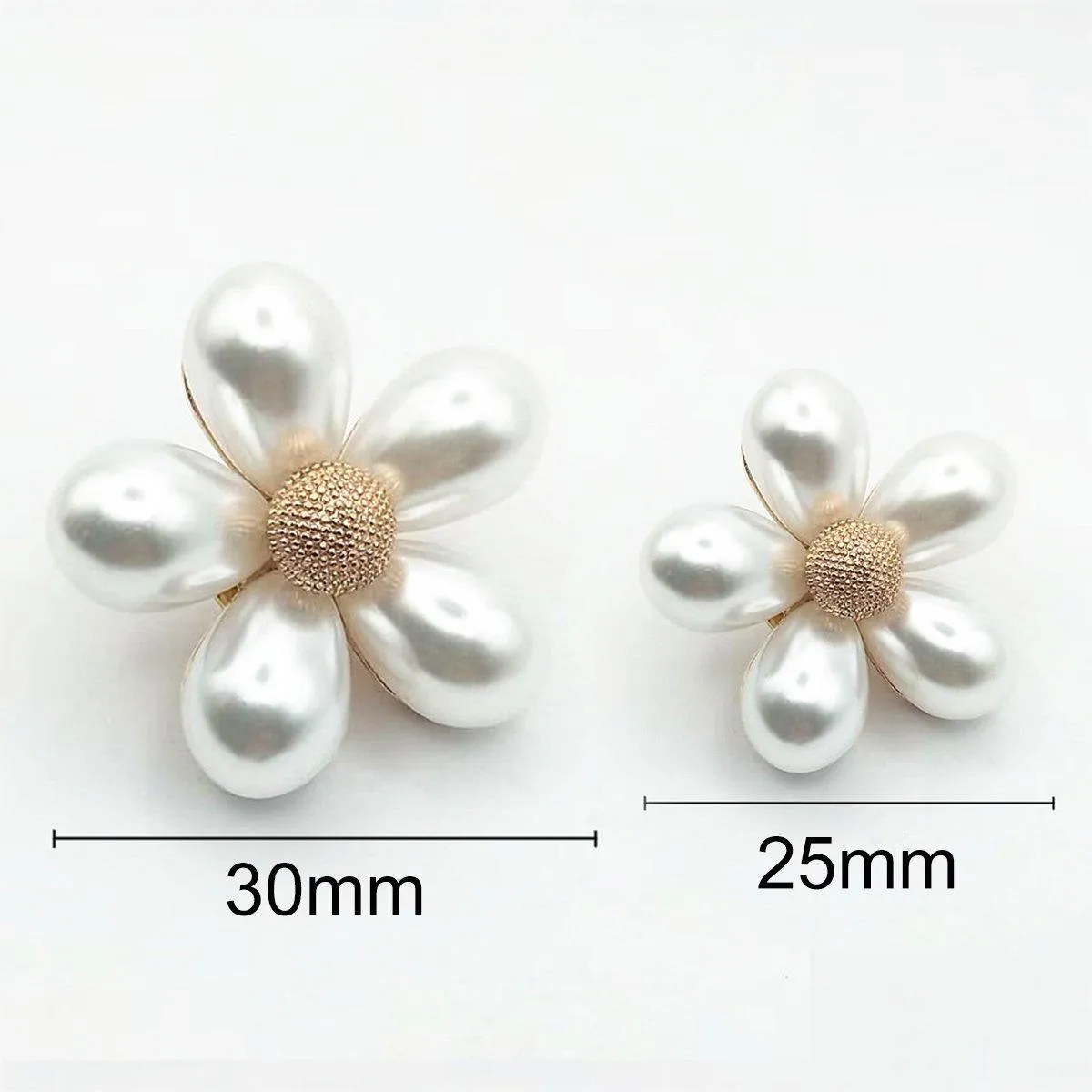 Imitation Pearl Flower Brooch Fashion Corsage Pin Jewelry Accessory Women