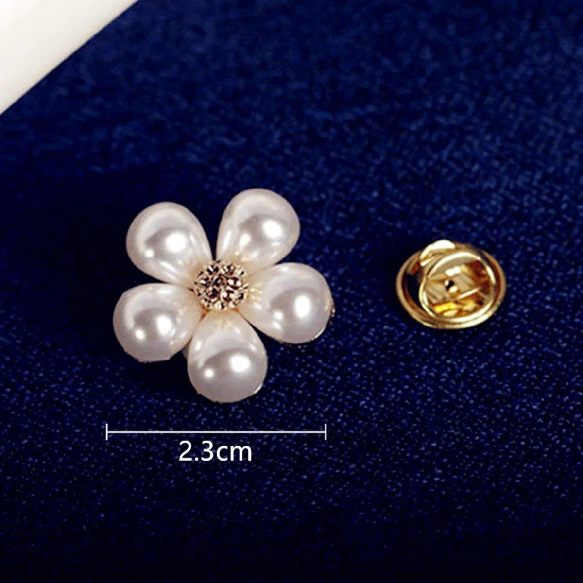 Imitation Pearl Flower Brooch Fashion Corsage Pin Jewelry Accessory Women