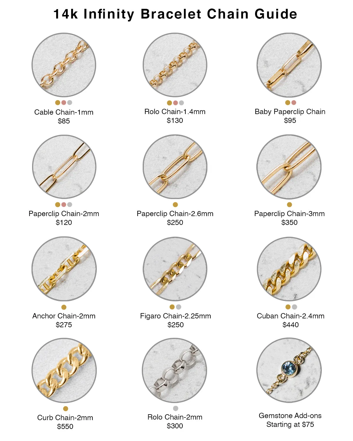Infinity Bracelet in 14k Gold