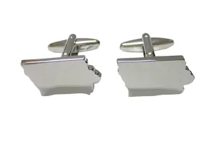 Iowa State Map Shape Cufflinks