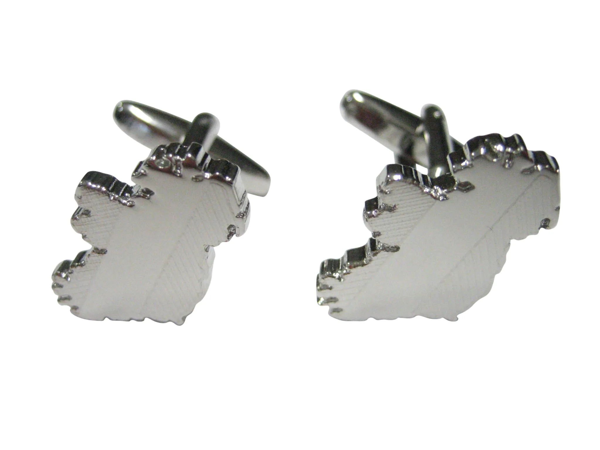 Ireland Map Shape and Flag Design Cufflinks