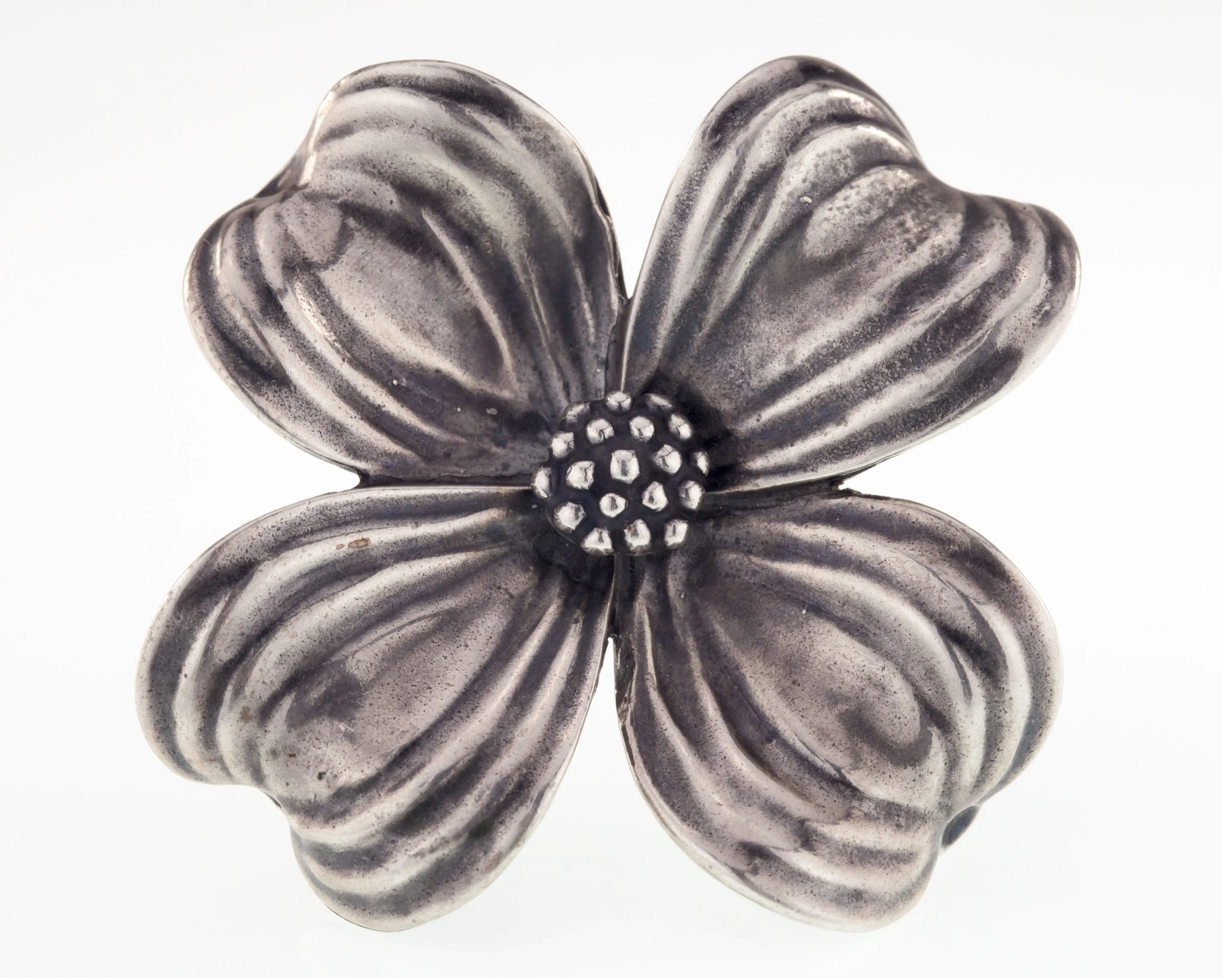 James Avery Large Dogwood Flower Brooch Pendant Sterling Silver 22.5grams