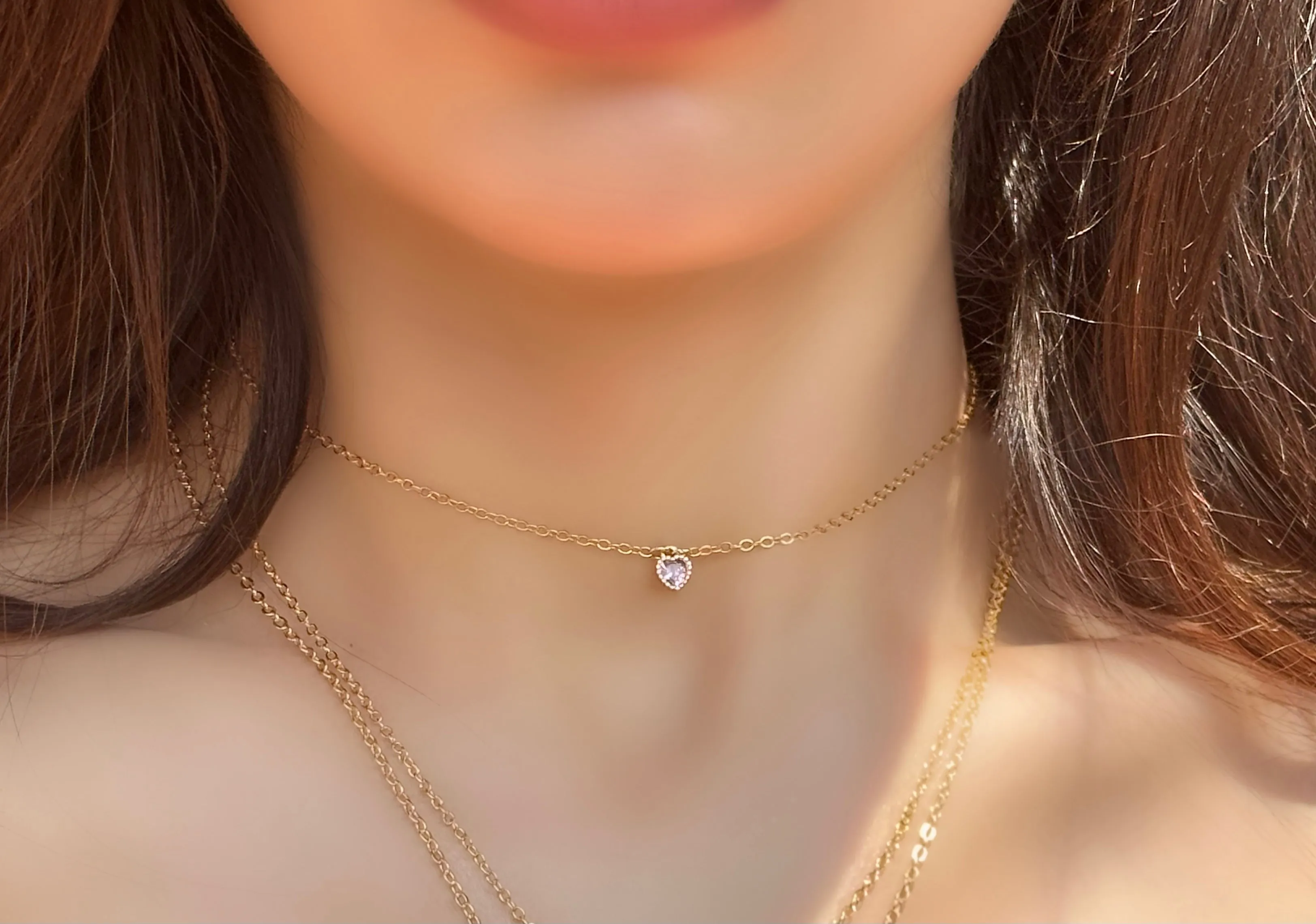 Jicky Pink Heart Necklace