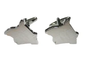 Kenya Map Shape and Flag Design Cufflinks