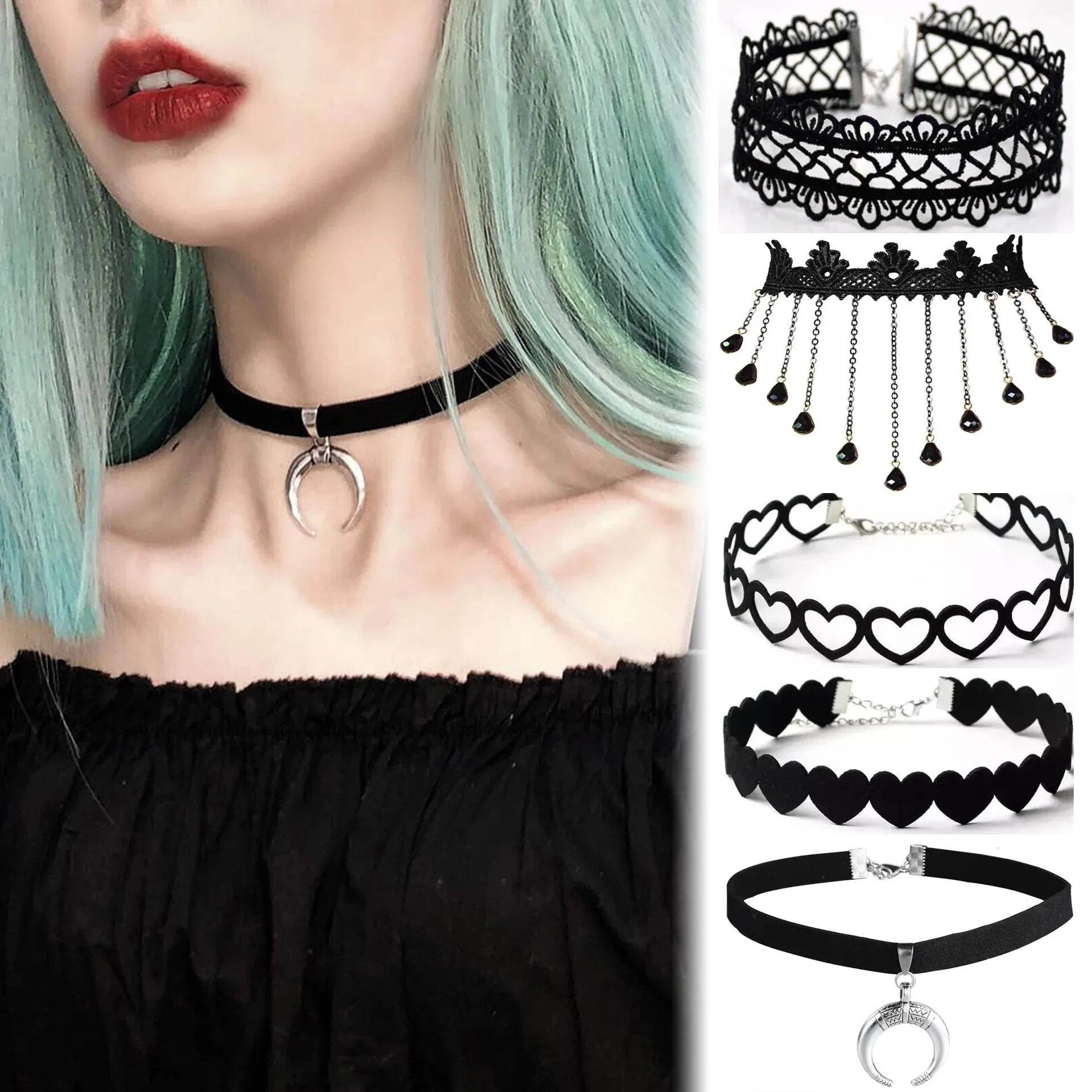 Korean Fashion Velvet Choker Necklace for Women