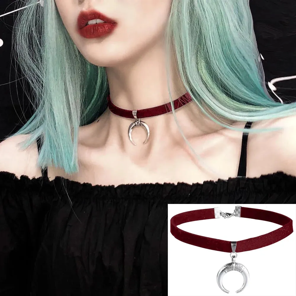 Korean Fashion Velvet Choker Necklace for Women