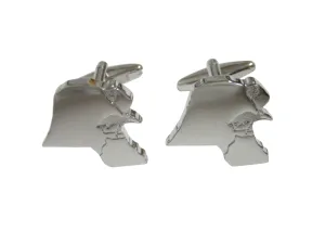 Kuwait Map Shape Cufflinks