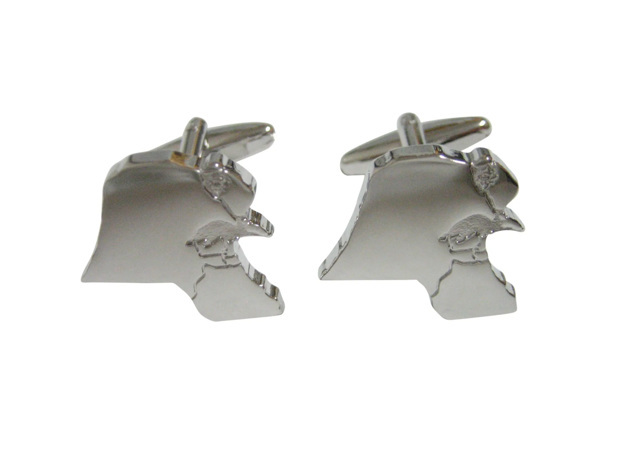 Kuwait Map Shape Cufflinks