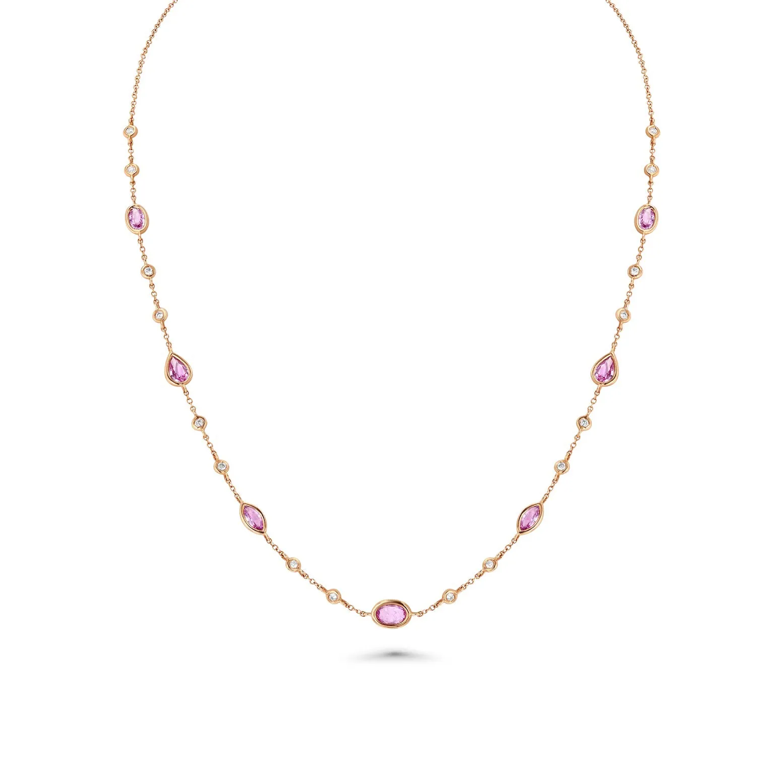 Lana Pink Sapphire Necklace