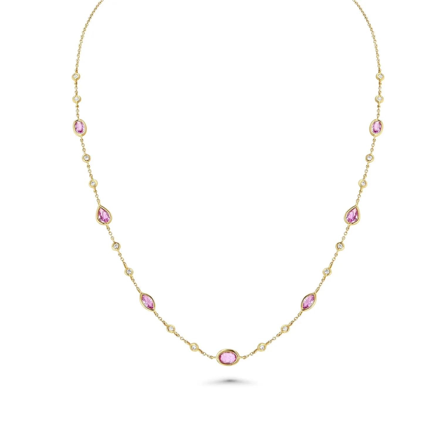 Lana Pink Sapphire Necklace