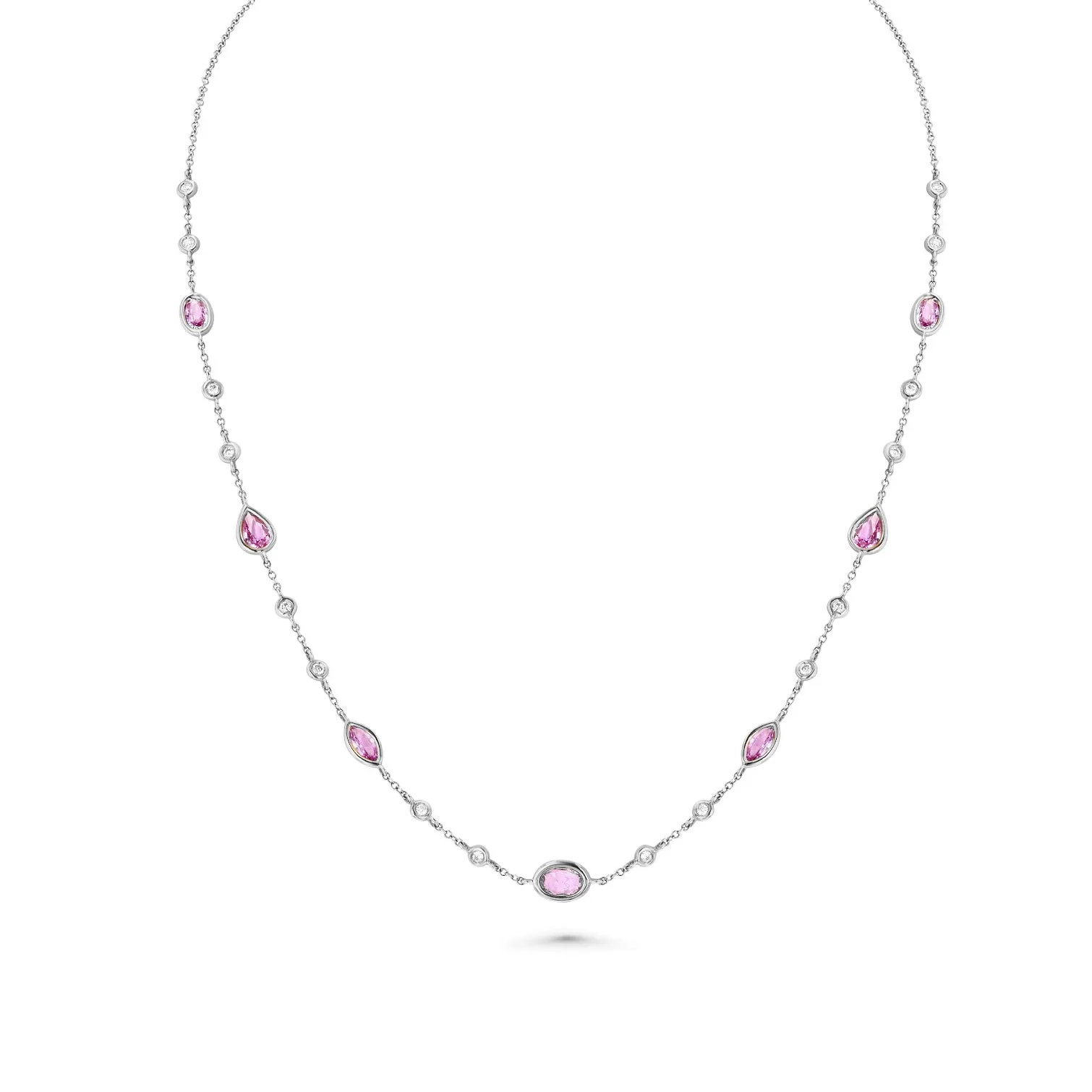 Lana Pink Sapphire Necklace