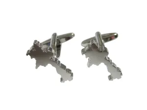 Laos Map Shape Cufflinks