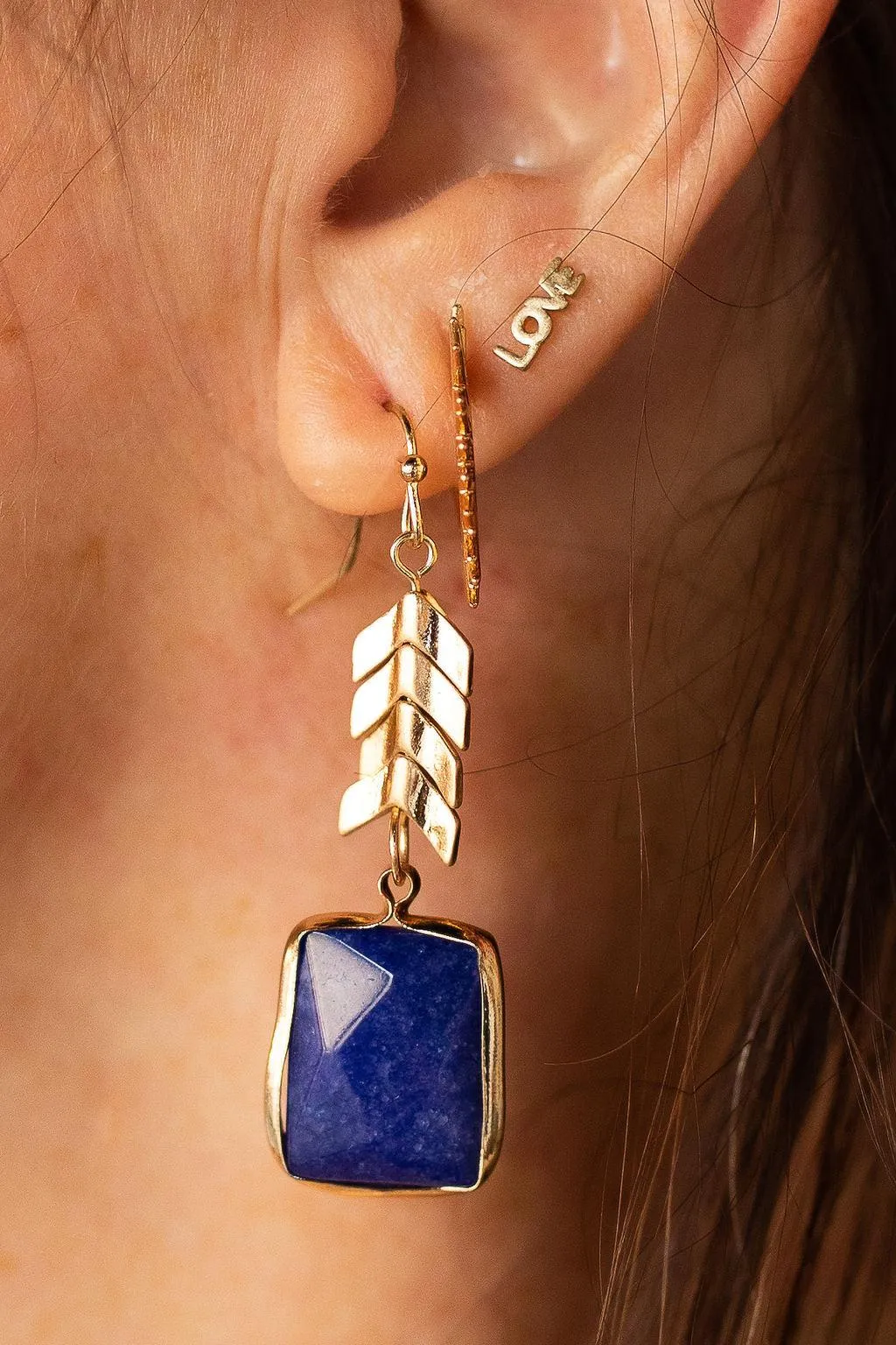 Lapis Dangle Earrings