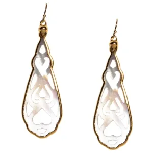 Laser Cut Abalone Earrings