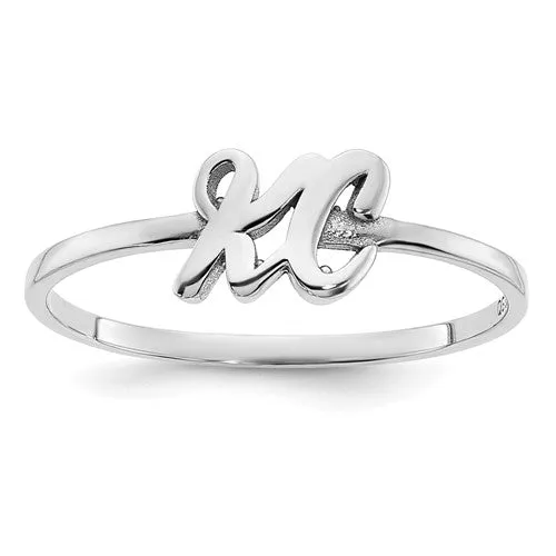 Laser Polished 2-Initial Ring XNR75