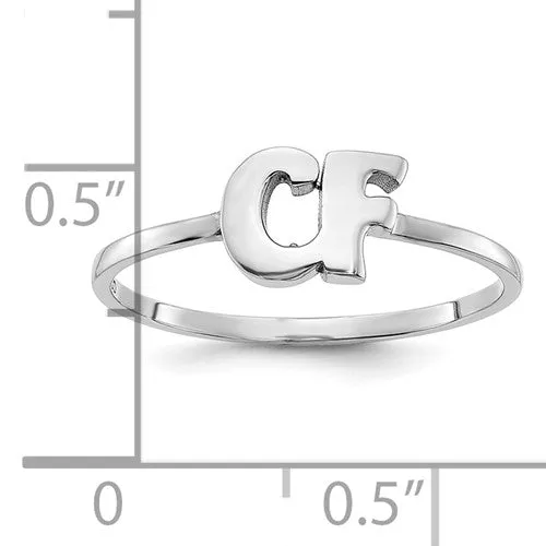 Laser Polished 2-Initial Ring XNR75