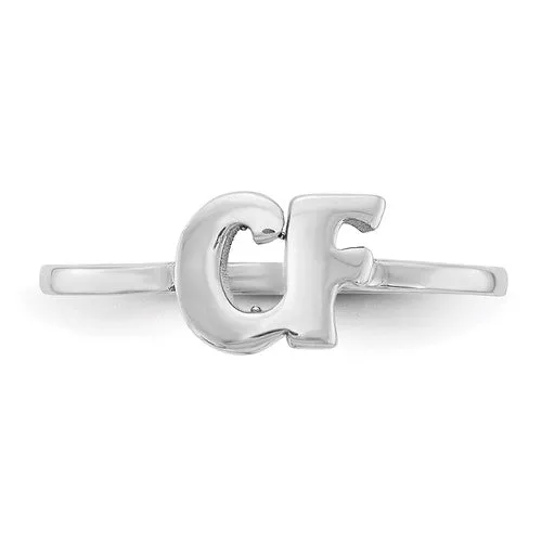 Laser Polished 2-Initial Ring XNR75