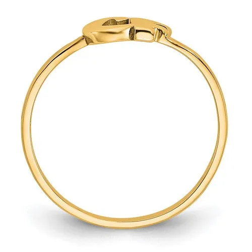 Laser Polished 2-Initial Ring XNR75