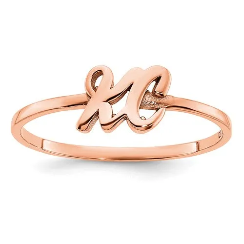 Laser Polished 2-Initial Ring XNR75