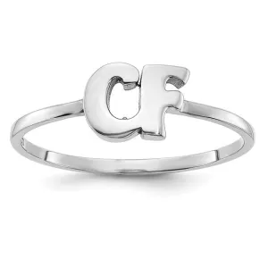 Laser Polished 2-Initial Ring XNR75