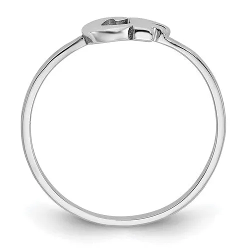 Laser Polished 2-Initial Ring XNR75