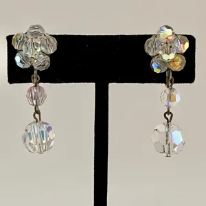 Late 50s/ Early 60s Crystal Drop Earrings