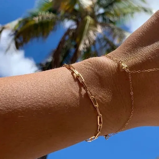 Laurel Paperclip Bracelet