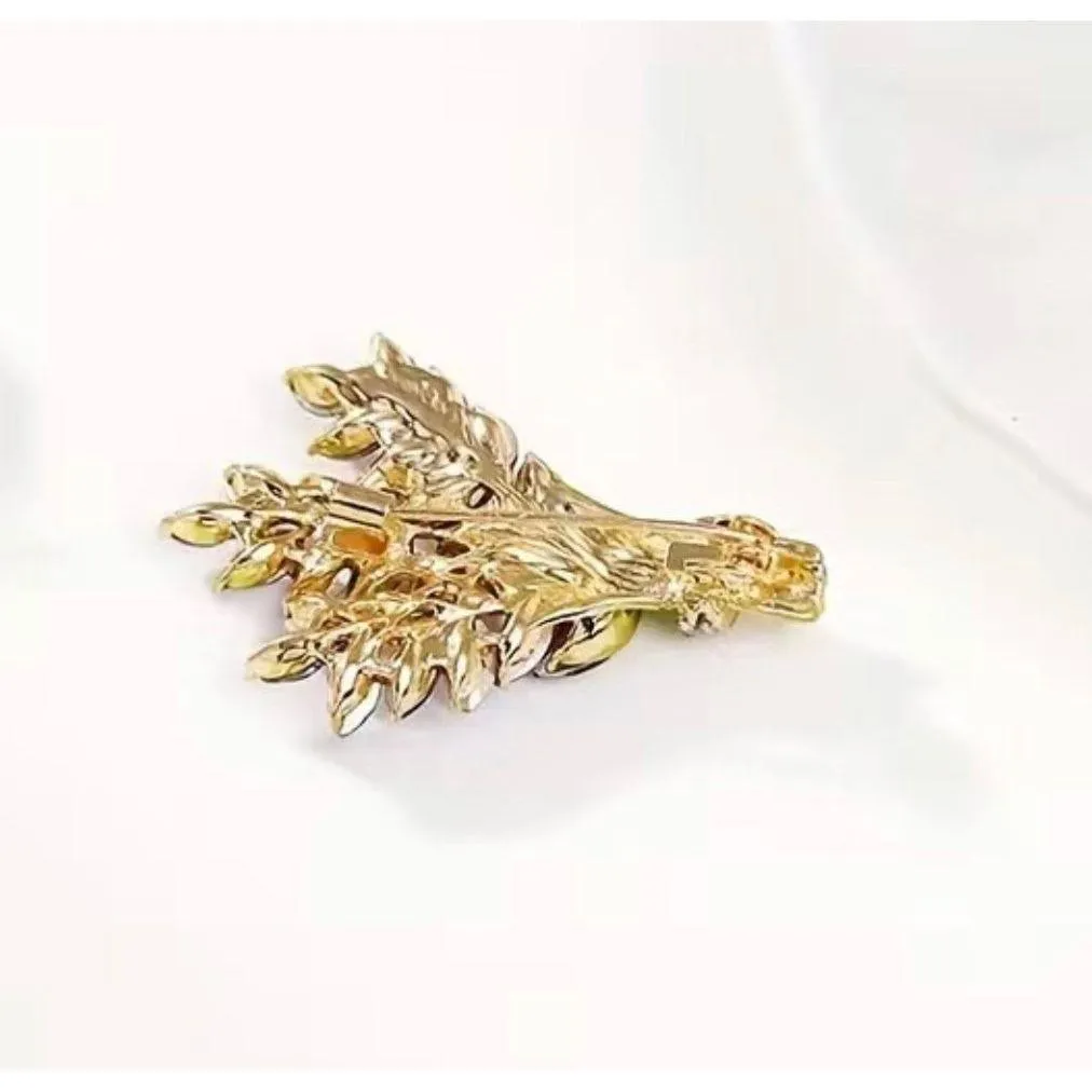 Lavender Spray Jewelled Brooch