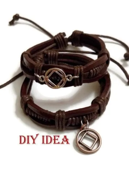 Leather DIY Bracelet Adjustable Blank - 5 Pk - Black