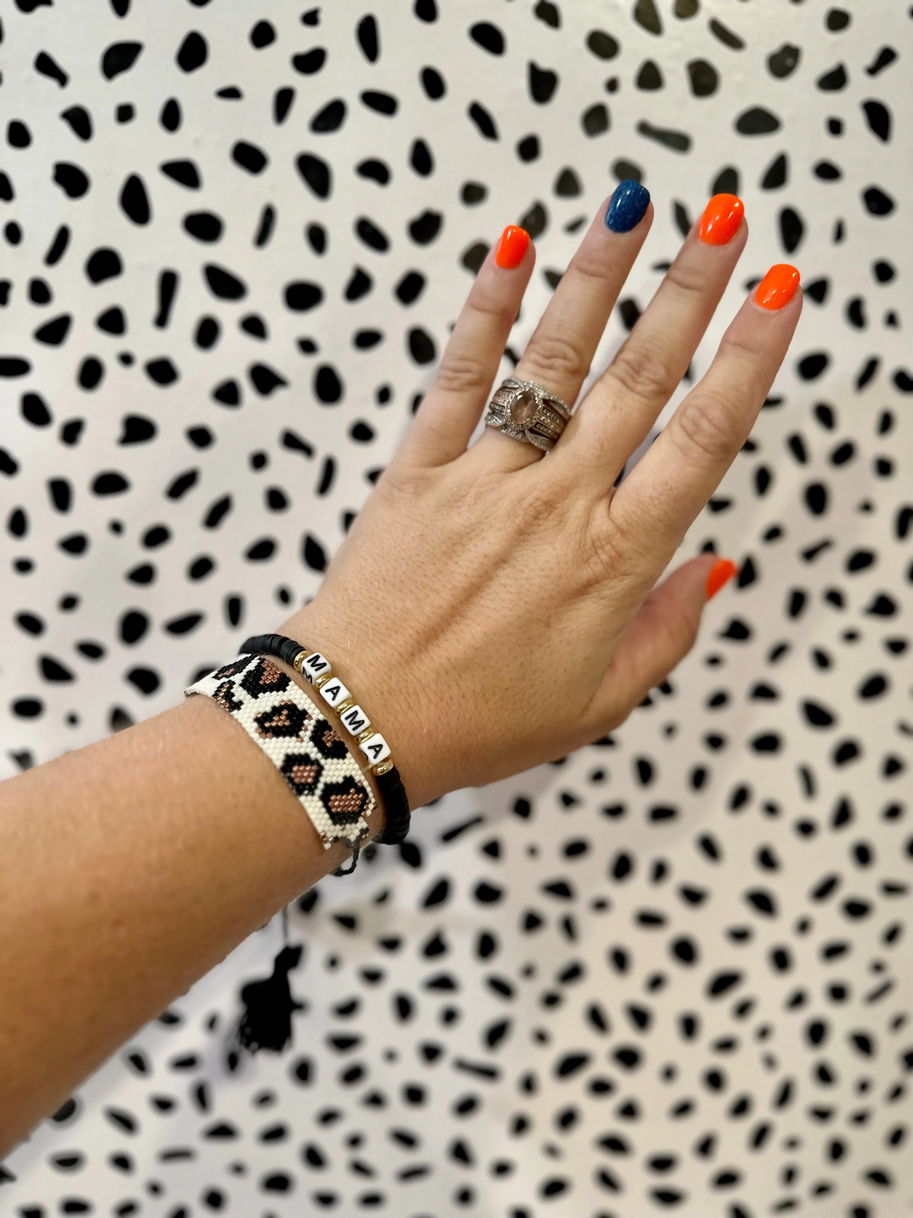 Leopard Beaded Adjustable Bracelets