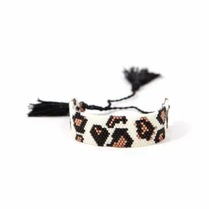 Leopard Beaded Adjustable Bracelets