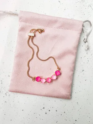 Libby Adjustable Bracelet in Think Pink
