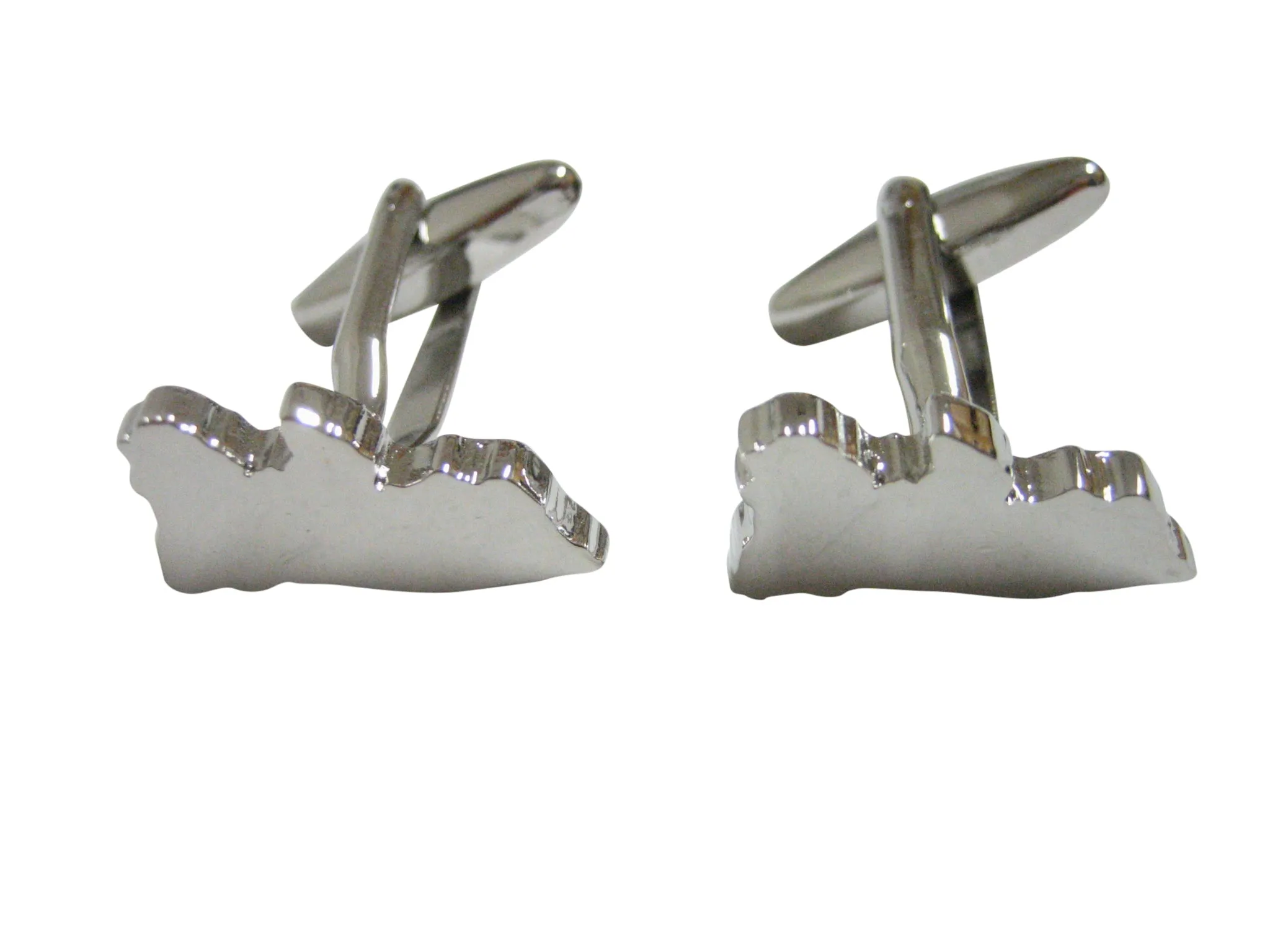Liberia Map Shape Cufflinks
