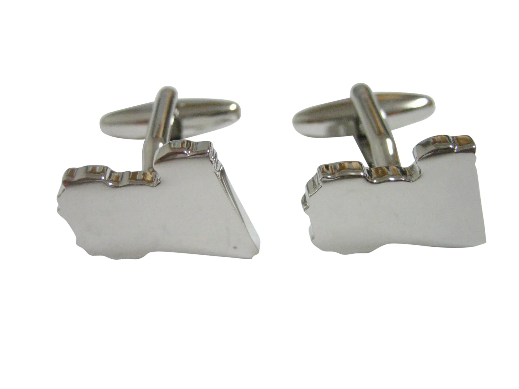 Libya Map Shape Cufflinks