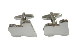 Libya Map Shape Cufflinks