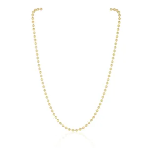 Lightweight 18k Brazilian Gold Filled Callie Beaded Chains - 16-26 Inches, Hypoallergenic & Durable