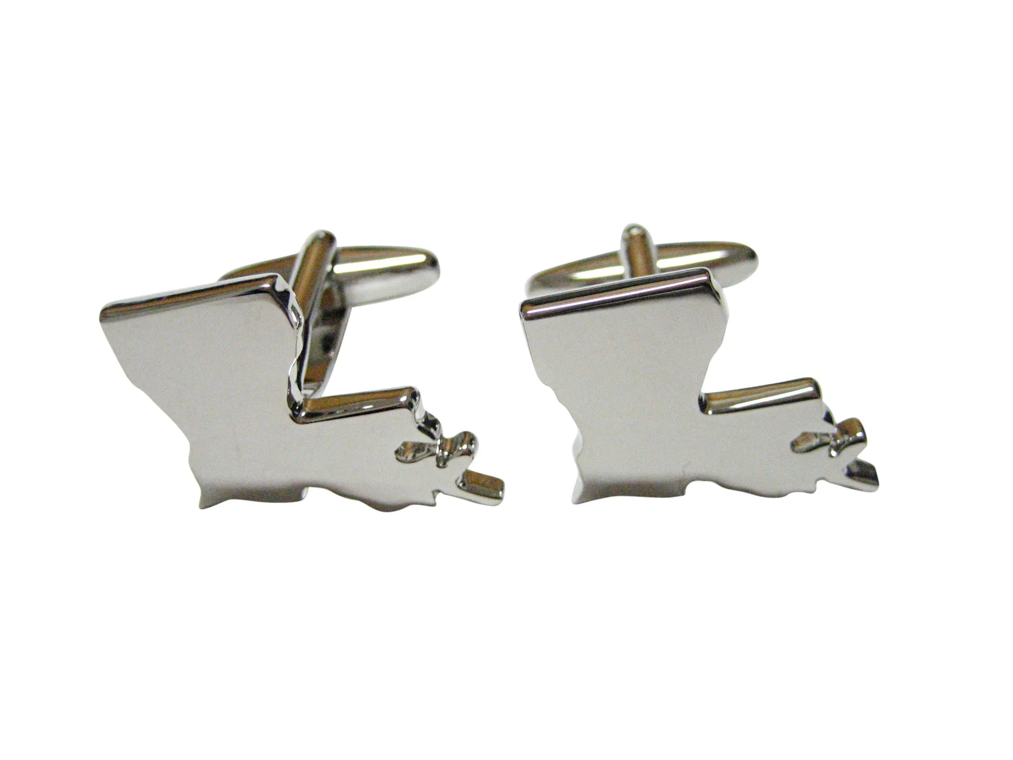 Louisiana State Map Shape Cufflinks