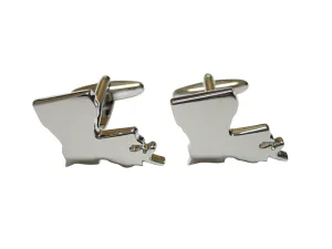 Louisiana State Map Shape Cufflinks