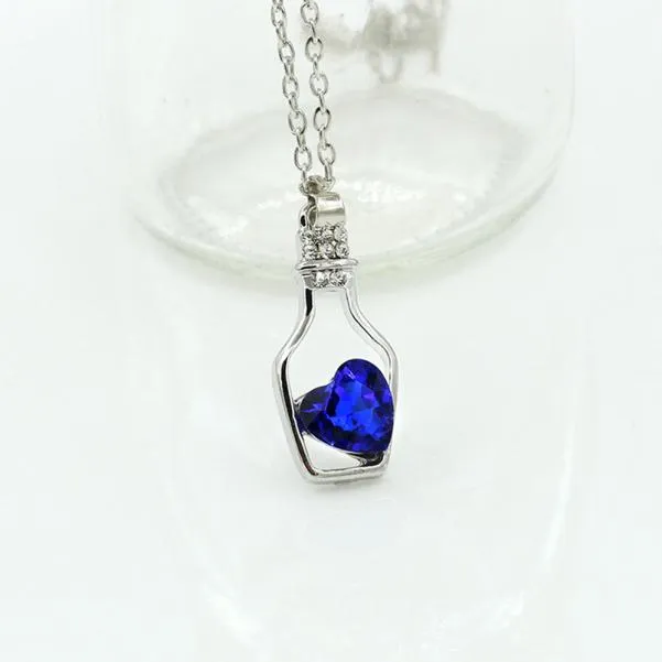 Love In A Bottle - Crystal Necklace