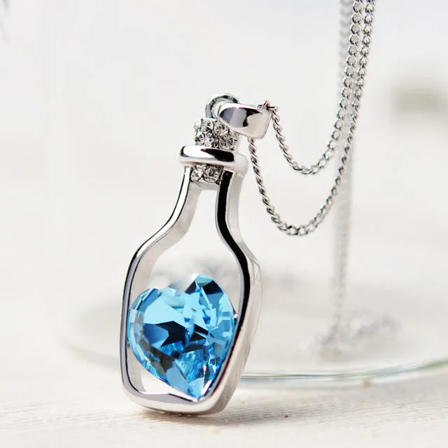 Love In A Bottle - Crystal Necklace