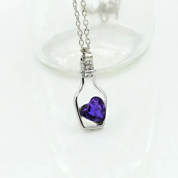 Love In A Bottle - Crystal Necklace
