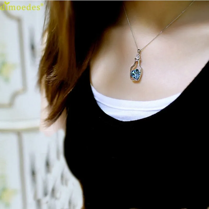 Love In A Bottle - Crystal Necklace