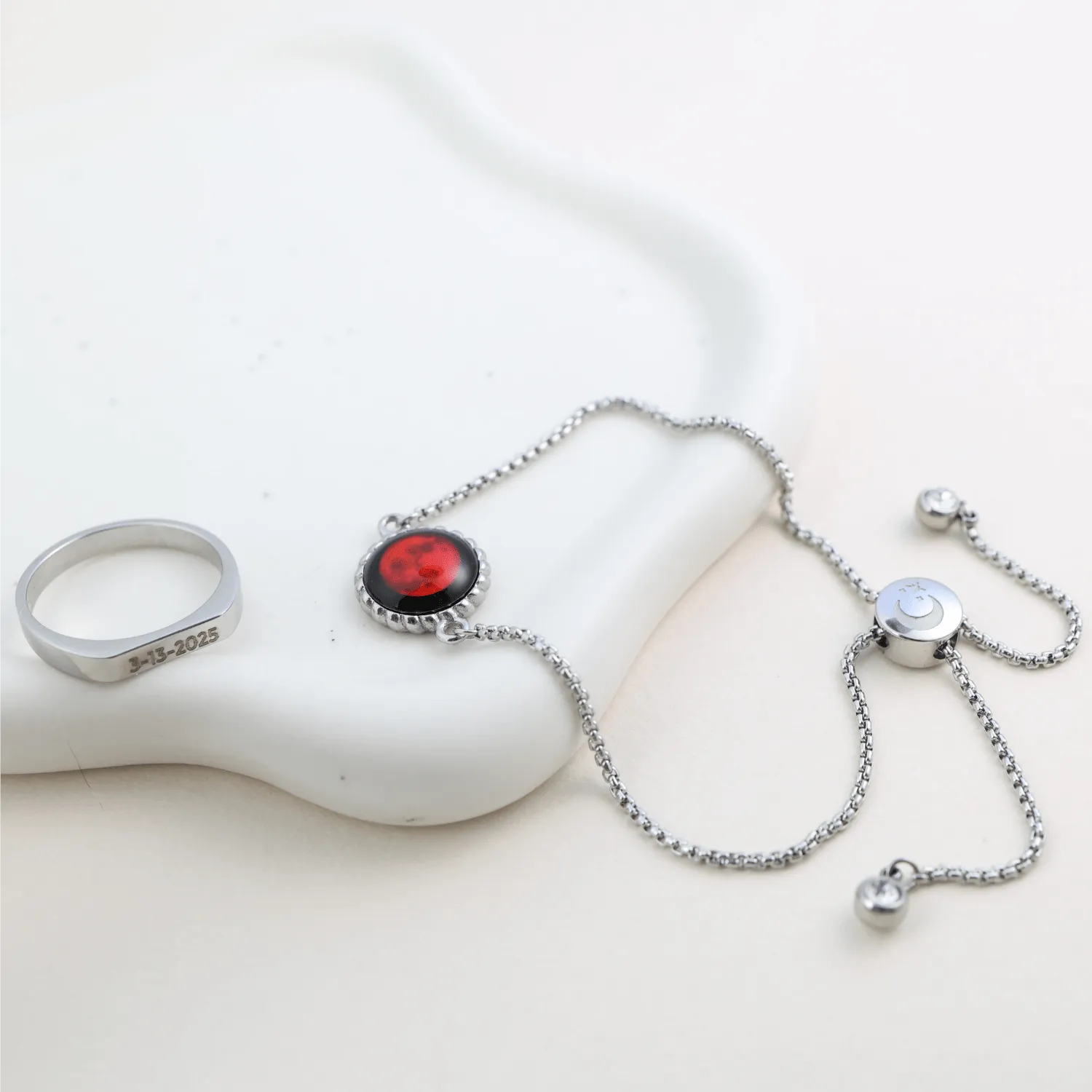 Lunar Eclipse Carina Twist Bracelet in Stainless Steel