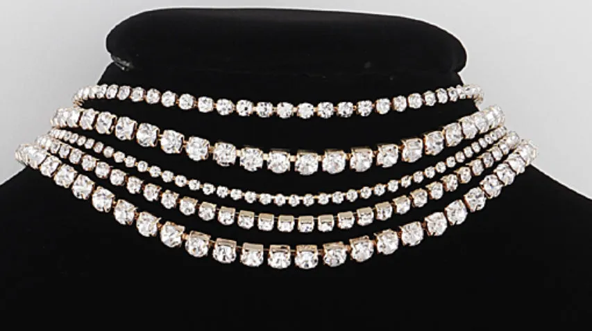 LUSHISH GLAM LAYERED CHOKER